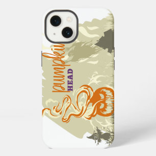 Etui iPhone 13 Collection de timbres Halloween "Tête de citrouill