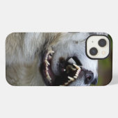 Etui iPhone 13 Combat de loup (Verso Horizontal)
