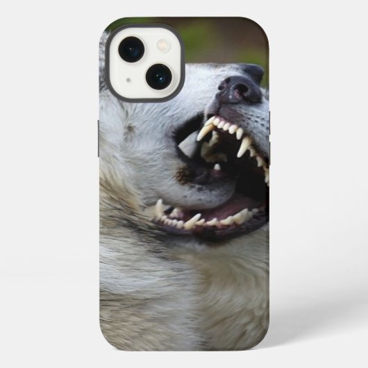 Etui iPhone 13 Combat de loup (Verso)