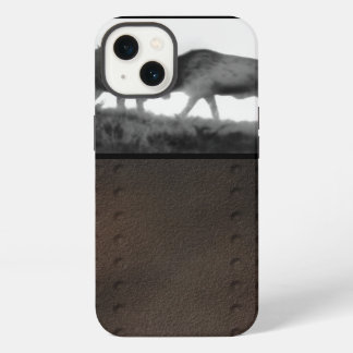 Etui iPhone 13 combat dur d'élans de Taureau de l'affaire deux de