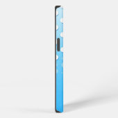 Etui iPhone 13 Composition florale créative à fond à pois (Côté droit)