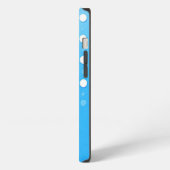 Etui iPhone 13 Composition florale créative à fond à pois (Côté gauche)