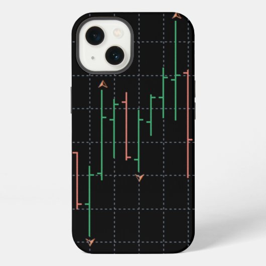 Etui iPhone 13 Concept du marché boursier (Verso)