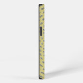 Etui iPhone 13 Conception Abstraite Dorée (Côté droit)