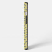 Etui iPhone 13 Conception Abstraite Dorée (Côté gauche)