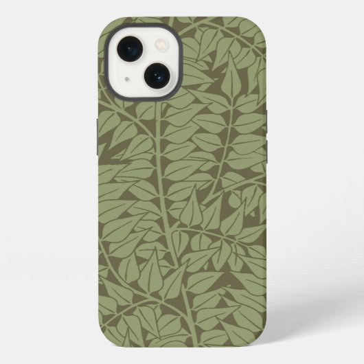 Etui iPhone 13 Conception classique Art Nouveau de branche de Wil (Verso)