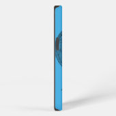 Etui iPhone 13 Conception d'ange noir et bleu (Côté droit)