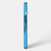 Etui iPhone 13 Conception d'ange noir et bleu (Côté gauche)