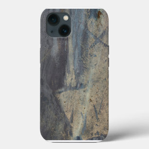 Etui iPhone 13 Conception d'ardoise abstraite grunge