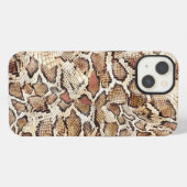 Etui iPhone 13 Conception de peau de serpent (Verso Horizontal)