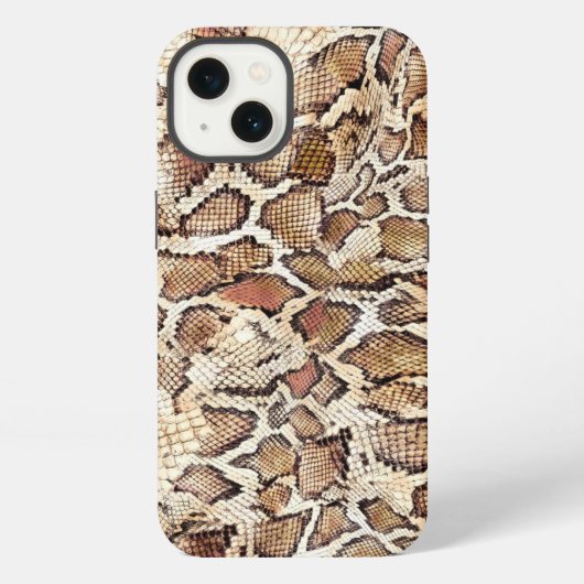 Etui iPhone 13 Conception de peau de serpent (Verso)