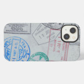 Etui iPhone 13 Conception de visa de passeport Coque Apple Iphone (Verso Horizontal)