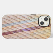 Etui iPhone 13 Conception d'écran en bambou (Verso Horizontal)