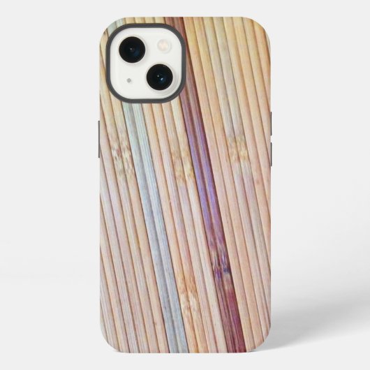 Etui iPhone 13 Conception d'écran en bambou (Verso)