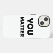 Etui iPhone 13 Conception Positive – Affirmation Vous Comptez (Verso Horizontal)
