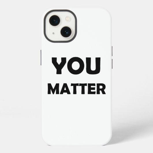 Etui iPhone 13 Conception Positive – Affirmation Vous Comptez (Verso)