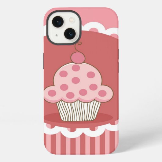Etui iPhone 13 Conception rose de petit gâteau (Verso)