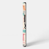 Etui iPhone 13 Conceptions d'animaux mignons motif sans couture d (Côté gauche)