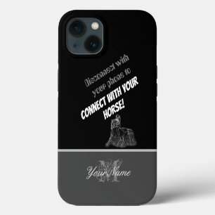Etui iPhone 13 Connectez-vous avec votre cheval !