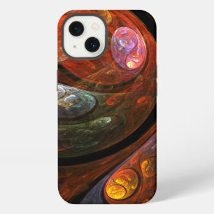 Etui iPhone 13 Connexion fluide Art abstrait cosmique moderne