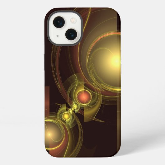 Etui iPhone 13 Connexion intime Art Abstrait (Verso)