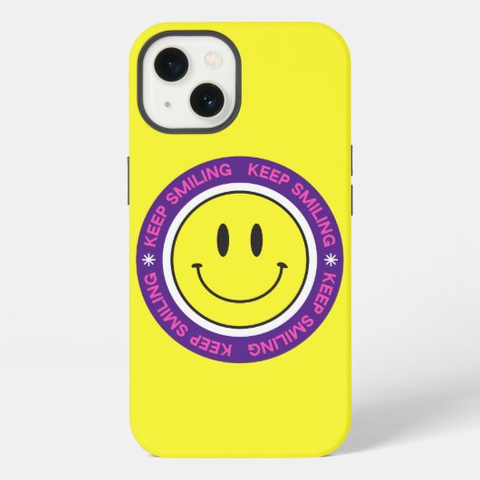 Etui iPhone 13 Continuez à sourire (Verso)