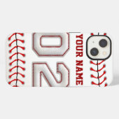 Etui iPhone 13 Cool de baseball pointillé numéro 2 (Verso Horizontal)
