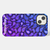 Etui iPhone 13 Cool, Incroyable, Bleu-Violet (Verso Horizontal)
