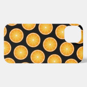 Etui iPhone 13 Cool Juicy Orange tranches de fruits motif sur noi (Verso Horizontal)