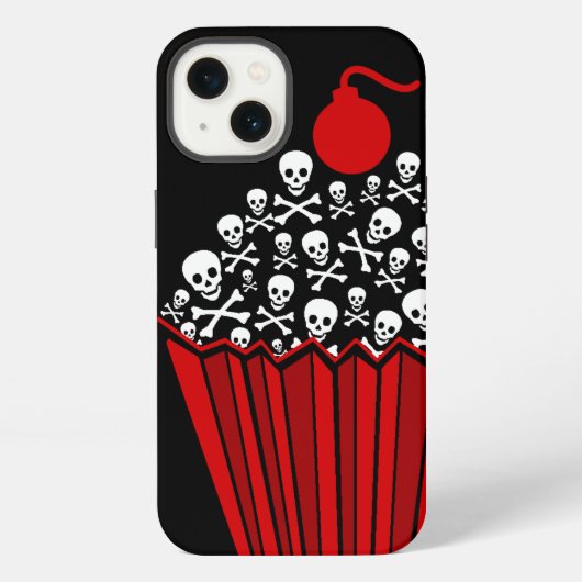 Etui iPhone 13 Coque de Cupcake du crâne - coque iphone de Mate (Verso)