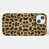 Etui iPhone 13 coque ipad Empreinte de léopard (Verso Horizontal)