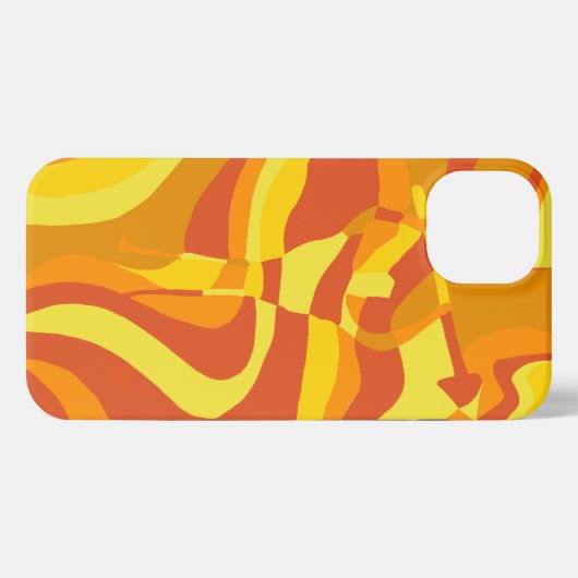 Etui iPhone 13 Coque iphone Abstrait Sunflare Waves (Verso Horizontal)