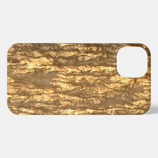Etui iPhone 13 Coque iphone Camo écorce d'or (Verso Horizontal)