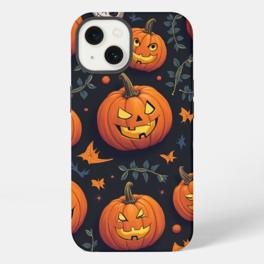 Etui iPhone 13 Coque iphone citrouille mignon (Verso)