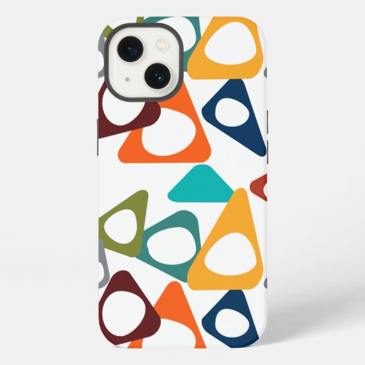 Etui iPhone 13 Coque iphone Coque-Mate arrondi Triangles (Verso)