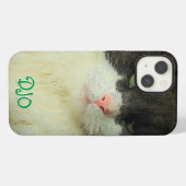 Etui iPhone 13 Coque iphone Coque-Mate de chat vert (Verso Horizontal)
