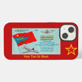 Etui iPhone 13 Coque iphone Coque-Mate pour billets passagers Aer (Verso Horizontal)