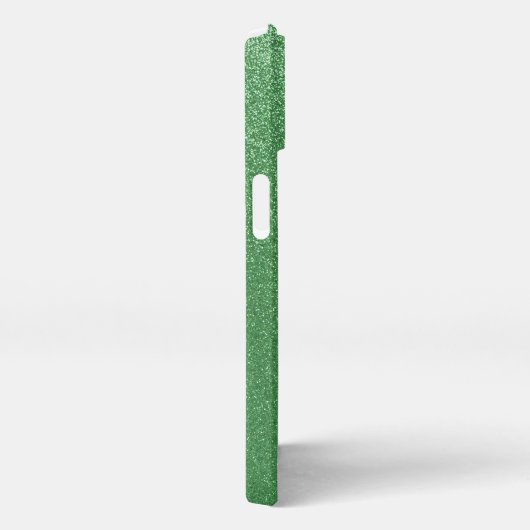 Etui iPhone 13 Coque iphone de Parties scintillant verte (Côté droit)