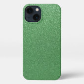 Etui iPhone 13 Coque iphone de Parties scintillant verte (Verso)
