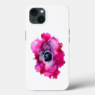Etui iPhone 13 Coque iphone de pivoine rose d'origine