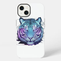 Coque iphone de tigre Cyberpunk - Neon Circuit Ani