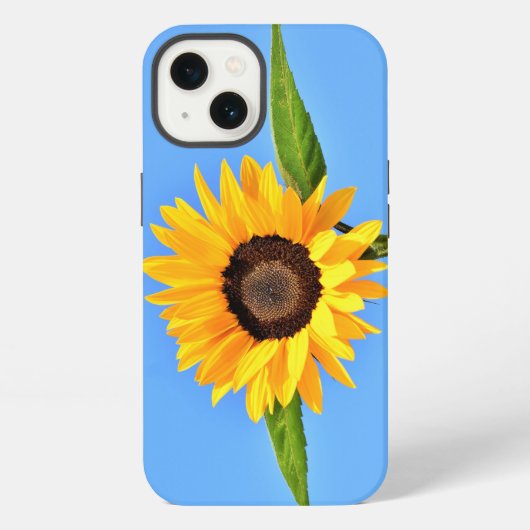 Etui iPhone 13 Coque iphone de tournesol jaune (Verso)