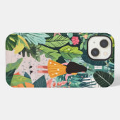Etui iPhone 13 Coque iphone, design botanique (Verso Horizontal)