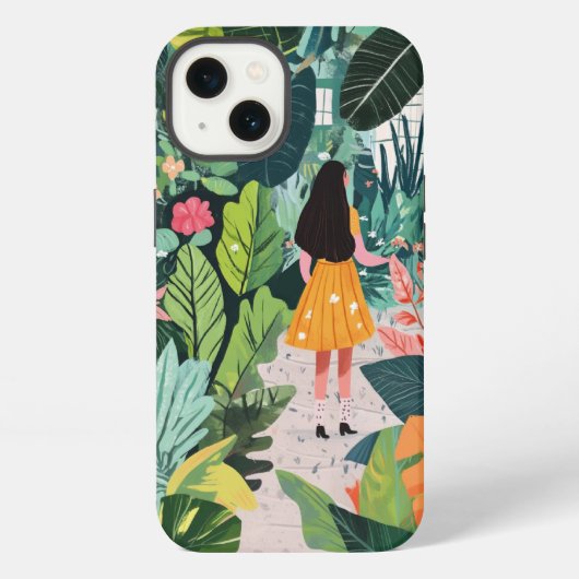 Etui iPhone 13 Coque iphone, design botanique (Verso)