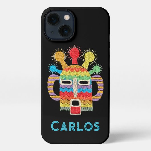 Etui iPhone 13 coque iphone - Diablo Huma Artwork, Noir (Verso)