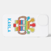 Etui iPhone 13 coque iphone - Oeuvre de Diablo Huma, Blanc (Verso Horizontal)