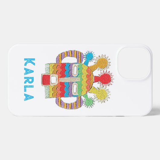 Etui iPhone 13 coque iphone - Oeuvre de Diablo Huma, Blanc (Verso Horizontal)