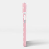 Etui iPhone 13 Coque iphone Polka-point rose personnalisé (Côté gauche)