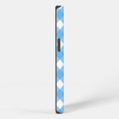 Etui iPhone 13 Coque-Mate bleu ciel en vichy coque iphone (Côté droit)