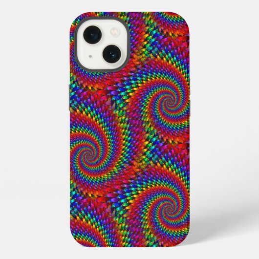 Etui iPhone 13 Coque-Mate psychédélique hippie-coque iphone (Verso)